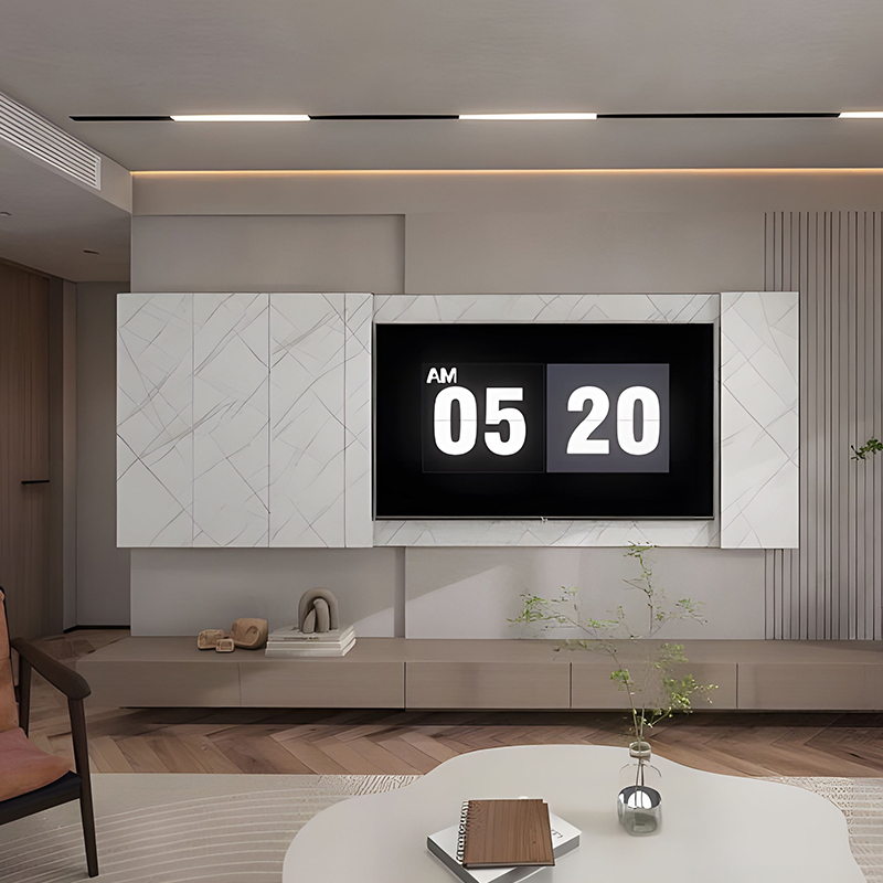 Film de transfert PET pour mur de vanité en soie Silver Cloud
