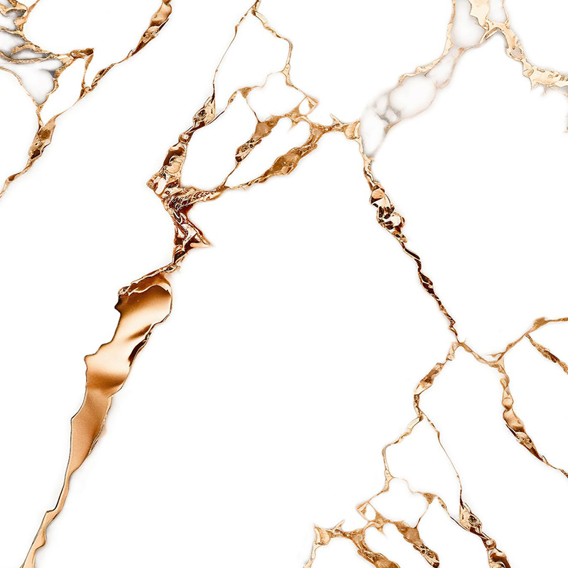Film de transfert 3D décoratif de mur de feuille d'or de modèle de marbre
