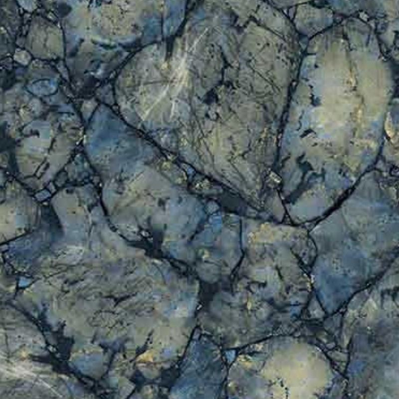 Film de transfert 3D pour mur de studio à texture de gravier bleu-gris